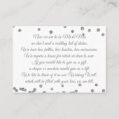 Gut Silber Imitate Glitzer Confetti White Begleitkarte (Rückseite)