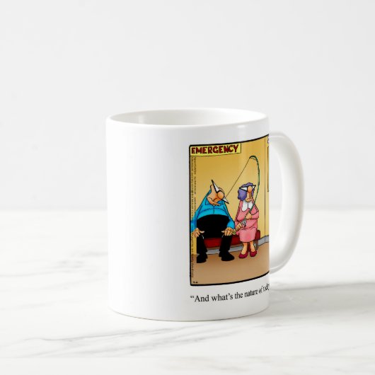 Gut Spaß Tasse "Fischen" (VorderseiteRechts)