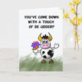 Gut Spaß, Touch des Euters, heilige Kuh Karte (Gelbe Blume)