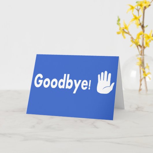 Gut, Tschüss! Karte (Gelbe Blume)