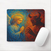 „Gut und Böse – Abstrakte Engel- und Dämonenmalere Mousepad (Mit Mouse)