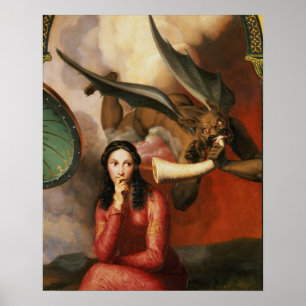 Gut und Böse: der Teufel, der eine junge Frau, 1 Poster