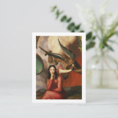 Gut und Böse: Der Teufel versucht eine junge Frau, Postkarte (Stehend Vorderseite)