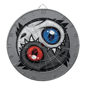Gut-und-Böse-Drache Yin Yang Dartscheibe