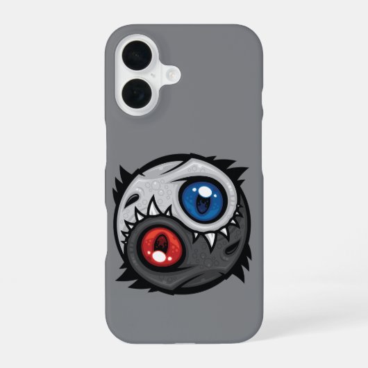 Gut-und-Böse-Drache Yin Yang iPhone 16 Hülle (Rückseite)
