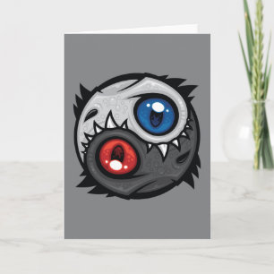 Gut-und-Böse-Drache Yin Yang Karte