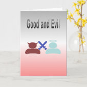 Gut und Böse Karte (Gelbe Blume)
