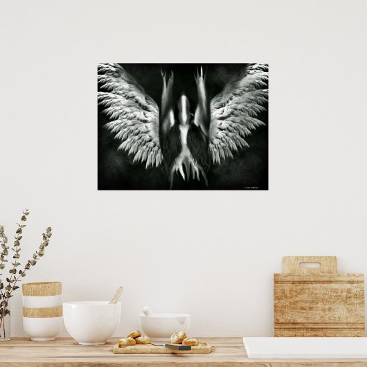 Gut und Böse Poster (Küche)