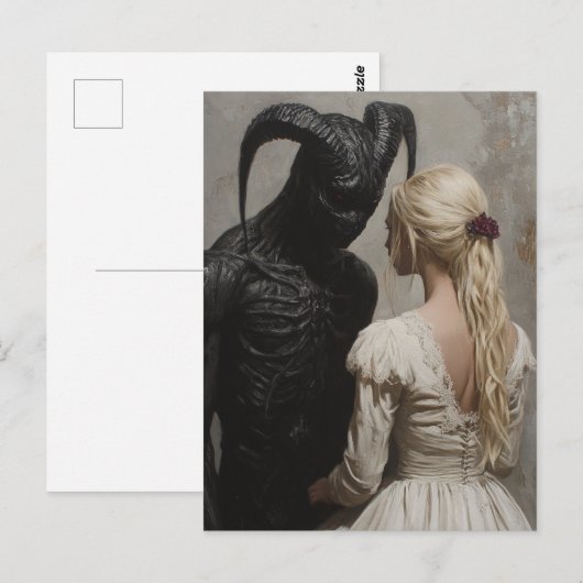 Gut und Böse Postkarte (Vorne/Hinten)