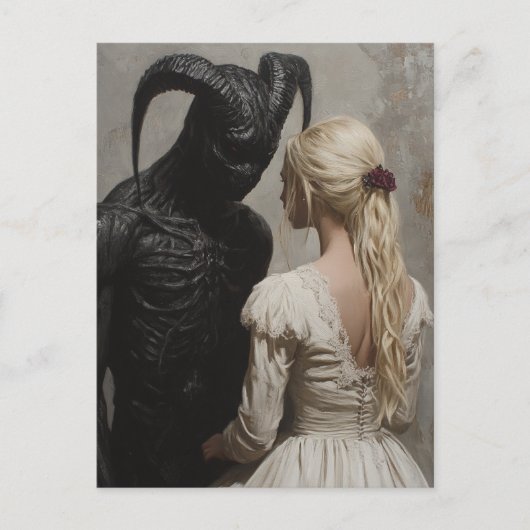 Gut und Böse Postkarte (Vorderseite)