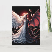 Gut und böse Zwei Seiten Frauen jeden Anlaß Karte (Vorderseite)