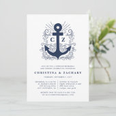 gut verankert | Probe Dinner Einladung (Stehend Vorderseite)