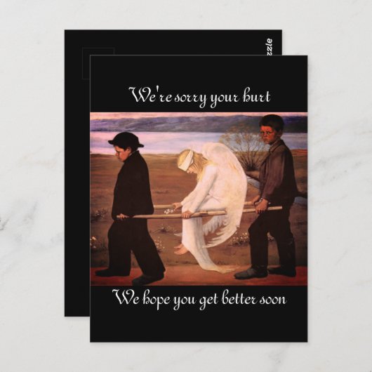 Gut verwundeter Engel Postkarte (Vorne/Hinten)