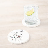 GUT vom MEERUntersetzer 4 1/2" Version #1 Getränkeuntersetzer (Seite)