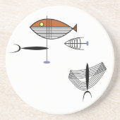 GUT vom MEERUntersetzer 4,5" Version #2 Getränkeuntersetzer (Vorne)