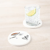 GUT vom MEERUntersetzer 4,5" Version #2 Getränkeuntersetzer (Seite)