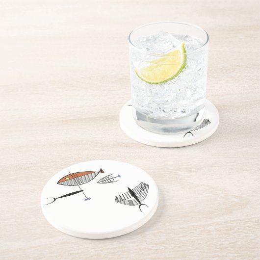 GUT vom MEERUntersetzer 4,5" Version #2 Getränkeuntersetzer (Seite)