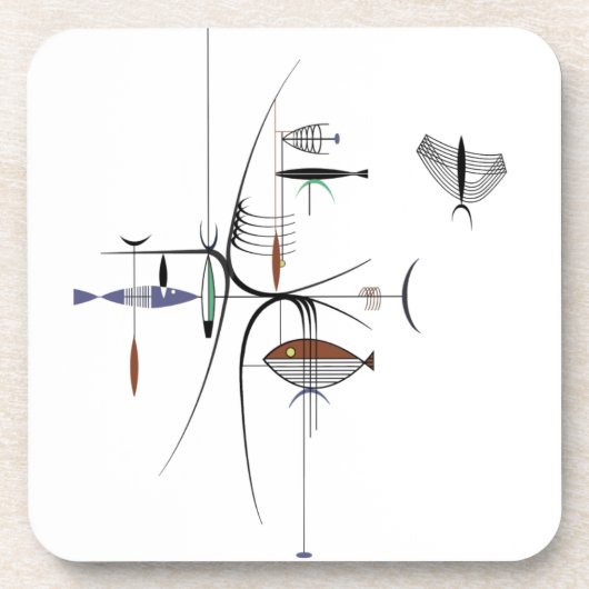 GUT vom MEERUntersetzer-Set von 6 Version #1 Getränkeuntersetzer (Vorderseite)