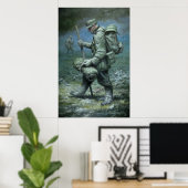 Gut vorbereitetes POW Poster (Heimbüro)