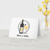 Gut Wein trinken Karte (Gelbe Blume)