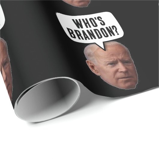 GUT, WER IST BRANDON? BIDEN CHRISTMAS ODER GEBURTS GESCHENKPAPIER (Rolleneckpunkt)
