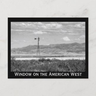 Gut Windmühle Low Wüste Schwarz und Weiß Postkarte