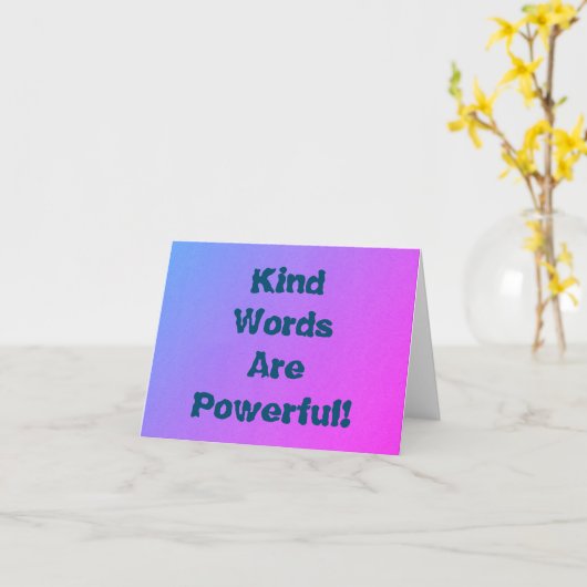 Gut Worte Karte (Gelbe Blume)