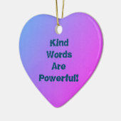 Gut Worte Keramik Ornament (Links)