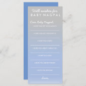 Gut Wünsche für Baby - Baby Showspiel (Vorne/Hinten)