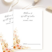 Gut Wünsche und Ratgeber Karte Peach, Cream Floral