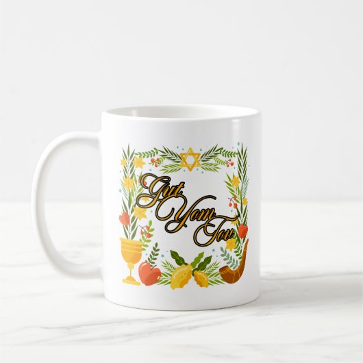 Gut Yom Tov Kaffeetasse (Links)