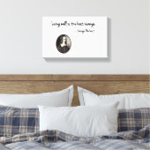 Gut zu leben ist die beste Rache - George Herbert Leinwanddruck (Insitu (Schlafzimmer))