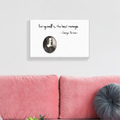 Gut zu leben ist die beste Rache - George Herbert Leinwanddruck (Insitu (Wohnzimmer))