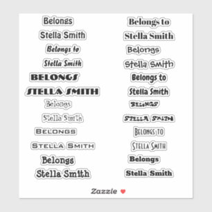 Gut zu lesen Handschriftenschrift personaliz Name Aufkleber