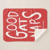 Gut zu Nickerchen - Helles Red Sherpa Blankon Sherpadecke (Vorderseite (Horizontal))