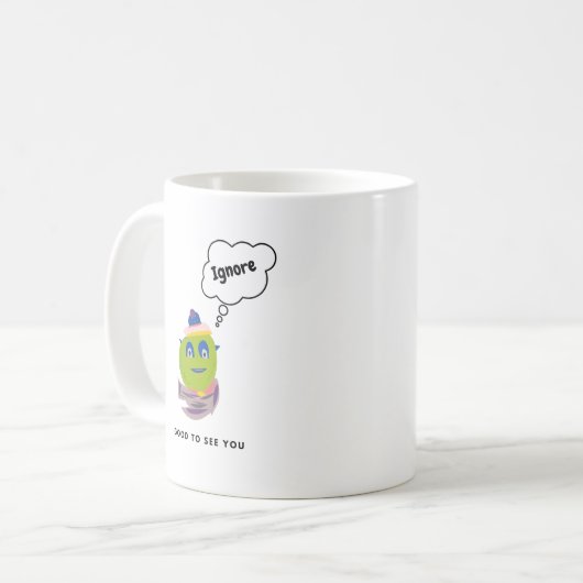 Gut zu sehen kaffeetasse (Vorderseite Links)