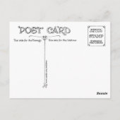 "GUT ZU SEIN, PICKY ZU STRICKEN" MODEMÄDCHEN POSTKARTE (Rückseite)