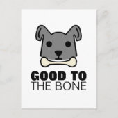 Gut zum Knochen, Hund Postkarte (Vorderseite)