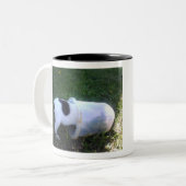 Gut zum letzten Tropfen! Zweifarbige Tasse (Vorderseite Links)