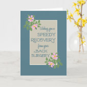 Gut, zurück, Operation, rosa Dogros, blau Karte (Gelbe Blume)