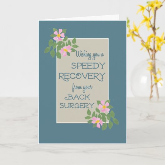 Gut, zurück, Operation, rosa Dogros, blau Karte (Gelbe Blume)