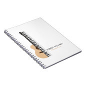 Gutar Piano Illustration Musiklehrer Notizblock (Rechte Seite)