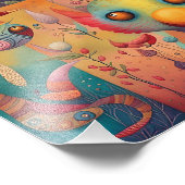 Gutartige unbekannte Kreaturen Fotodruck (Ecke)