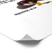 Gutartige Worte sind wie Honig Poster (Ecke)