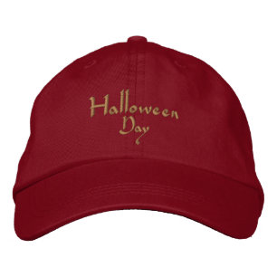Gutaussehender Halloween-Tag-Text-Name-Nacht-gruse Bestickte Baseballkappe