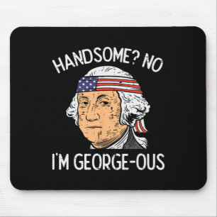 Gutaussehender Nein Georgeous Washington Lustiger Mousepad