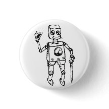 Gutaussehender Roboter, der elegante Gentleman auf