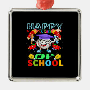 Gute 100 Schultage Ornament Aus Metall