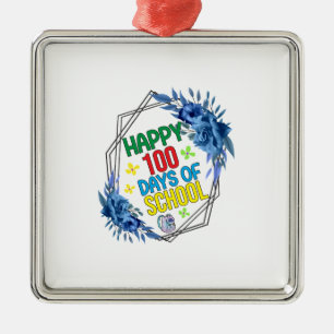 Gute 100 Schultage Ornament Aus Metall