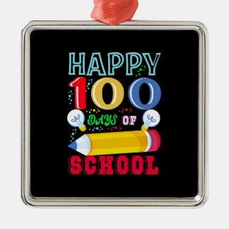 Gute 100 Schultage Ornament Aus Metall